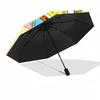 1pc SpongeBob Automatic Folding Umbrella, Portable Collapsible Design, 8-Rib Iron Frame, , All-Season Casual Outdoor Accessory for Christmas Birthday