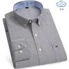 100% Reine Baumwolle Oxford Hemden für Herren Langarm Kariertes Hemd Gestreiftes Männliches Business Karriertes Rotes Hemd Herren Designer Kleidung 7XL