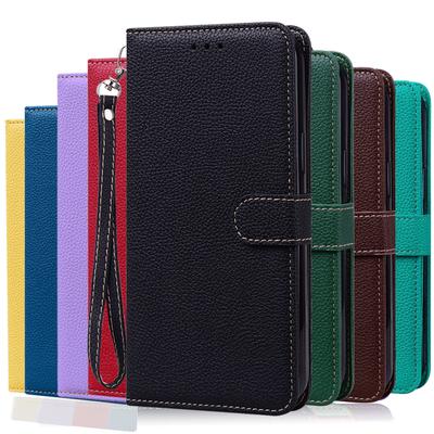 Klassische einfarbige Leder-Flip-Handyhülle für Xiaomi Redmi Note 12 11 Pro 12S 11S 11A A1 Plus Poco M4 X4 X5 Pro 5G 4G, stoßfeste Brieftaschen-Abdeckung