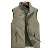 Men's Multi-Pocket Quick Dry Outdoor Vest for Fishing, Photography, and Work, Plus Size, Spring/Autumn