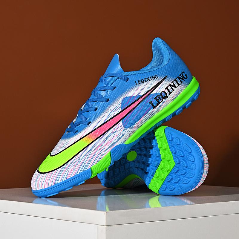 New Men Football Boots Outdoor Breathable Training Adult Cleats Soccer Shoes Sport Match Boys Non Slip Long Spikes Comfortable