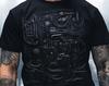 Dark Robot Body Shirt, Android Cyborg Cybernetic Scifi Heart Cybernetic Circuits Wires Dystopian Futuristic Science Fiction Cyberpunk 2077