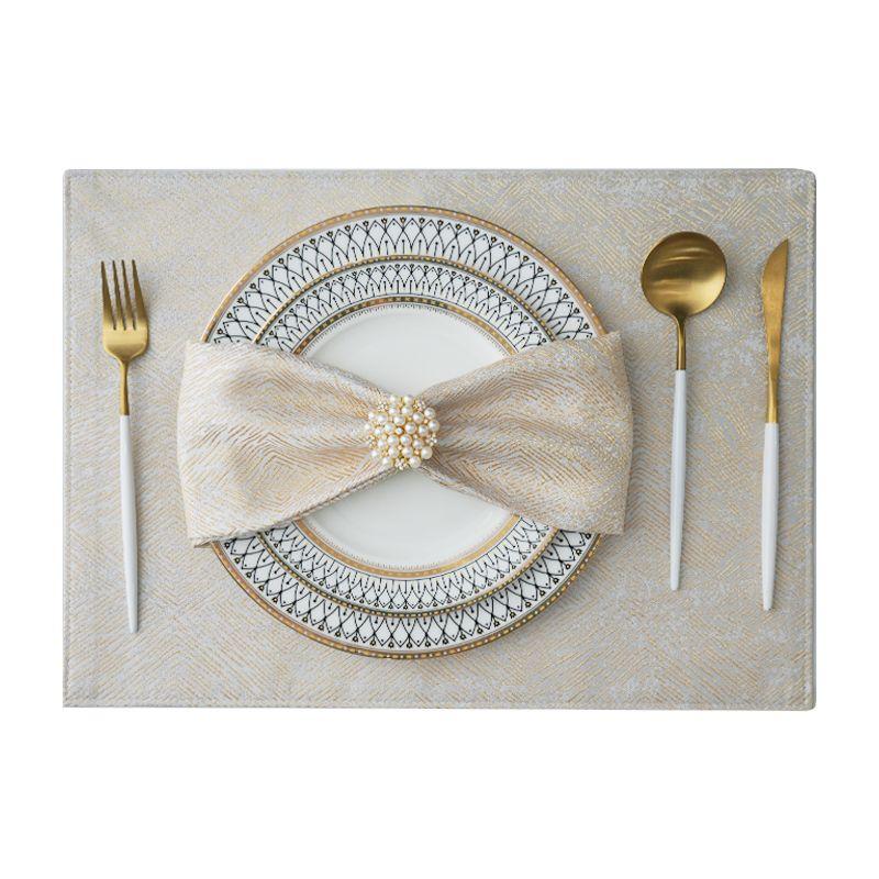 

Affordable Luxury Nordic Instagram Style Model Room Steak Mat Khaki 32*45cm (one placemat)