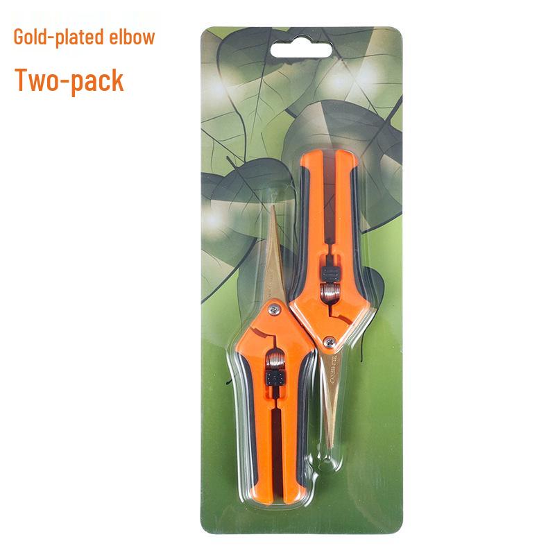 Stainless Steel Pruning Shears for Flowers, Fruit, and Vegetables - Straight Head Gardening Shears