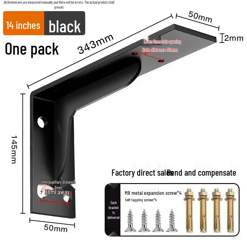 Heavy Duty Stainless Steel Right Angle Wall Shelf Bracket
