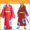 Traje de Cosplay de One Piece País de Wano Para Fans de Monkey D Luffy