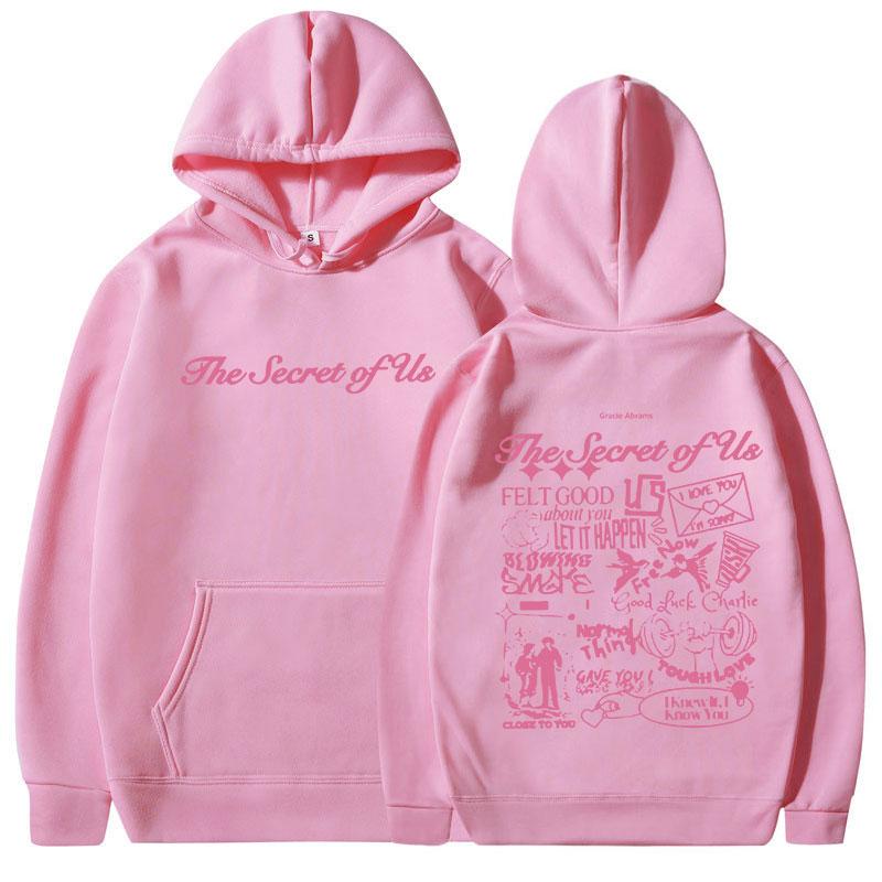 Gracie Abrams The Secret of Us Hoodies Men Women Fashion Harajuku Sweatshirts Winter Fleece Warm Long Sleeve Oversized Pullovers