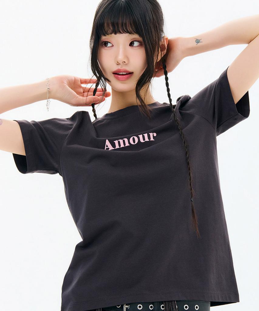 CHASECULT Women'S Essential Lettering Short Sleeve T-Shirt-Fbzg5853C0L
