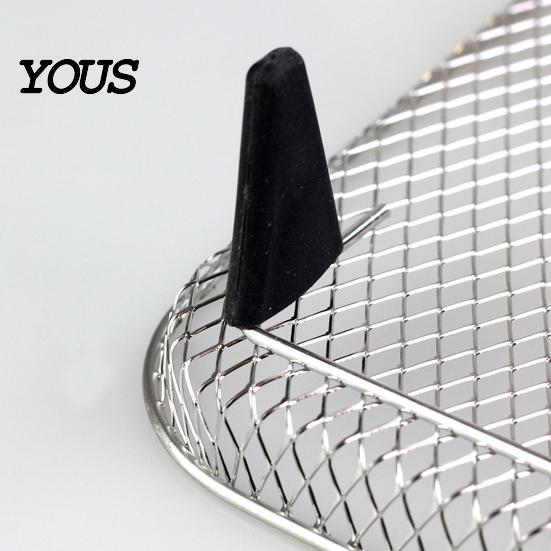 Safe Air Fryer Rack Feet Silicone for Rack, Triangle Heightening Buffer Pads, Heat Non Slip Accessory Resistant Non-slip Replacement Fryer,