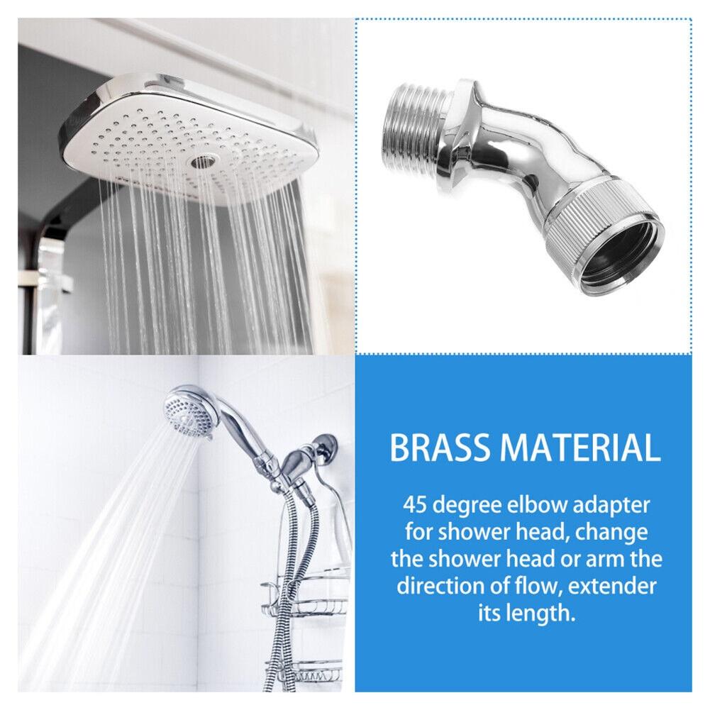 45 Degree Elbow Adapters Brass Chrome Female To Male