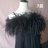 A Variety Of Encrypted Bold Ostrich Feather Strips, Ostrich Tops, Dance Clothes, Fashion Diy Handmade Clothing Accessories