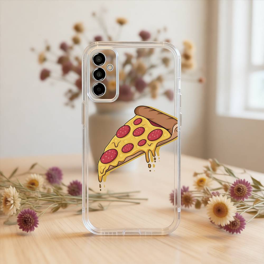 Pizza Phone Case Transparent Silicone Soft For SamsungA10,12,20,21S,30,31,40,50,51,52,70,71