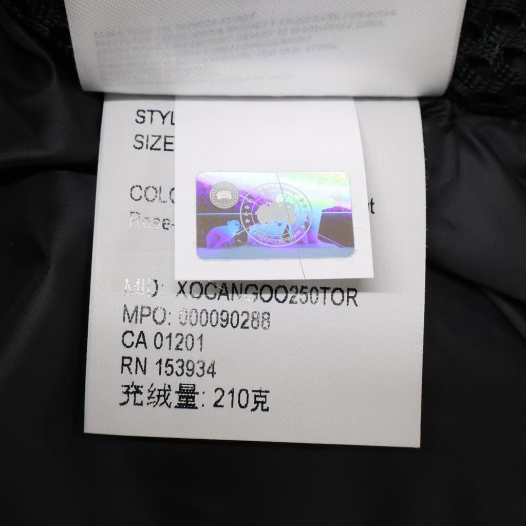 CANADA GOOSE [New/Domestic regular product (Canada Goose Japan Co., Ltd.)] 2602LB Junction Parka Black Label Hooded down Jacket XS/TP Lucent RoseUsed