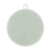 Spazzola per piatti Spazzola per pulizia ciotola in silicone Spazzola abrasiva resistente al calore su entrambi i lati Strumento per lavare i detergenti per pentole da cucina con foro per appendere