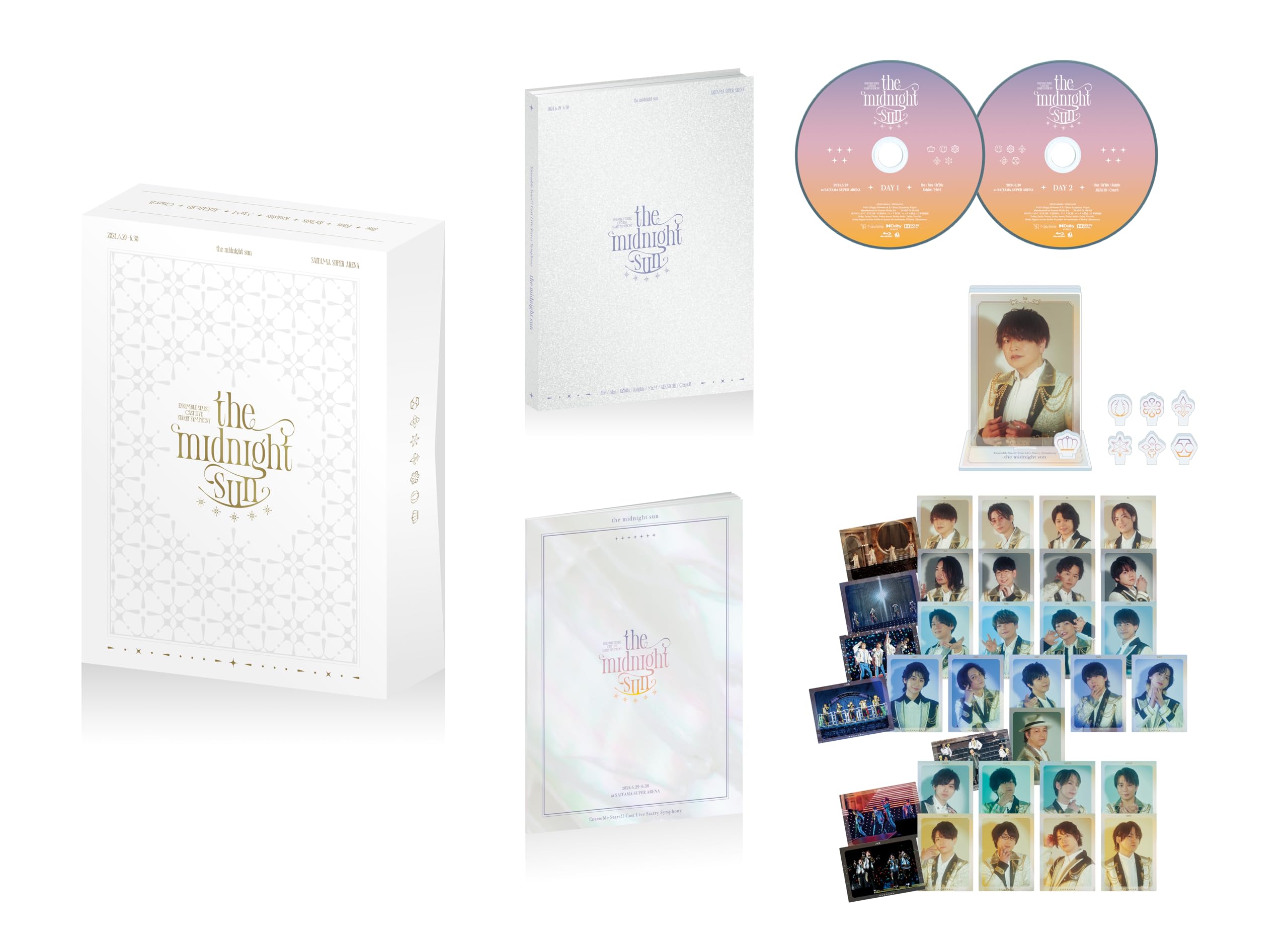 

Актёрский состав Live Starry Symphony полночная версия значок x 1 A3 прозрачный Stars!! -солнце- [Blu-ray] (1 CrazyB (44мм 70мм) + Постер CrazyB)