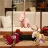 Creative Plush Pony Keychain Mascot Doll New Year Horse Hanging Funny Pony Key Ring  Bag Key Decor