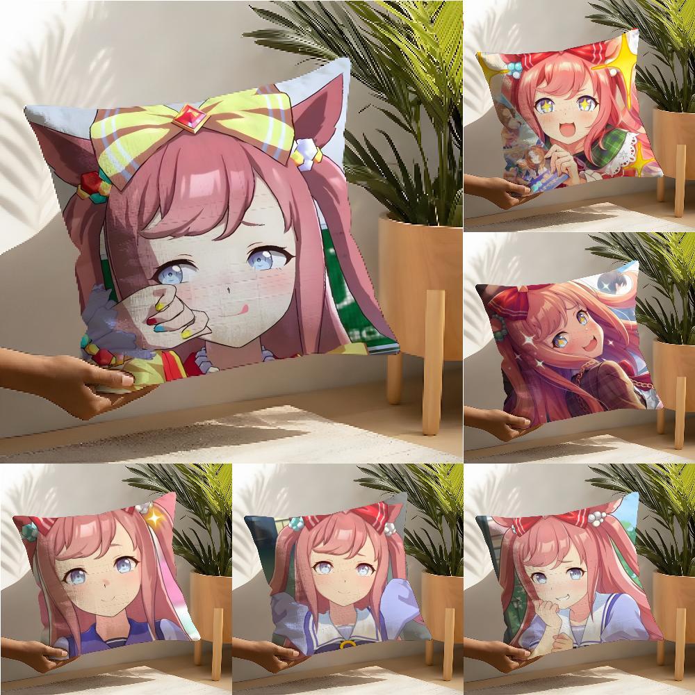 Uma Musume Agnes Digital Pillow Case Home Living Room Decoration Linen Pillow Cases Cushion Cover