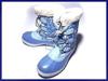 Prestigious Canada Brand//Snow Boots With Inner Liner/24.0cm/Blue Paisley/High-End Leather