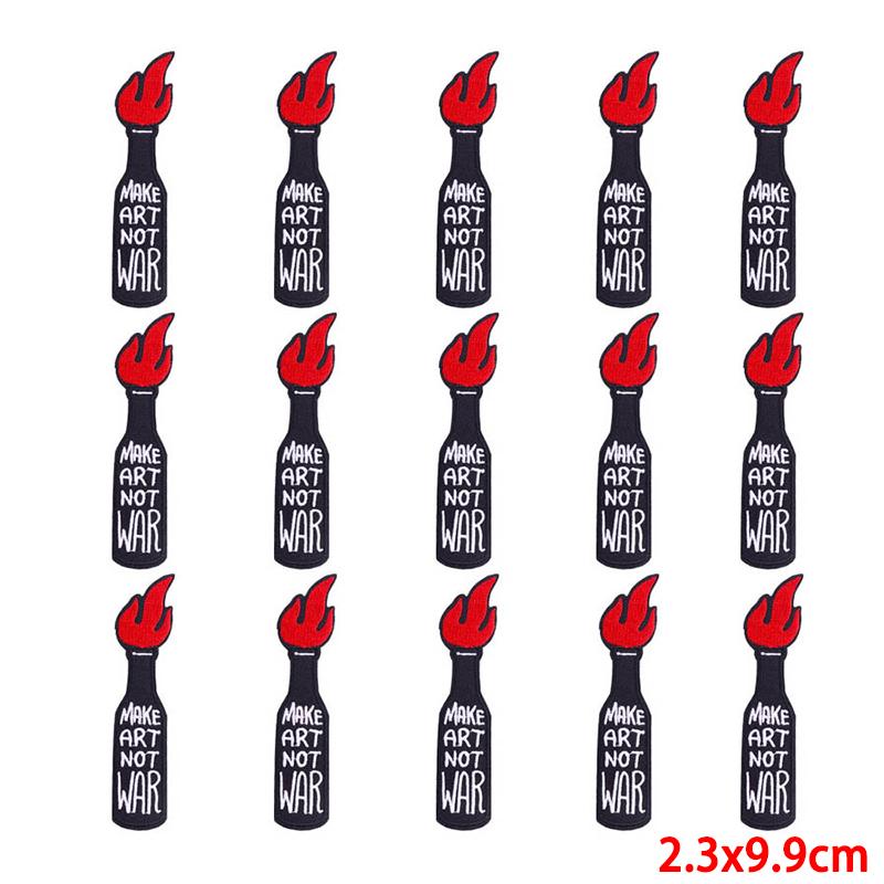 10 pezzi/lotto toppa da ricamo all'ingrosso termoadesiva sulle toppe per abbigliamento toppe su vestiti giacche decorazioni applique forniture per cucire