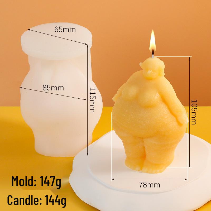 Blindfolded Girl Aromatherapy Silicone Mold: Rose Flower, Closed Eyes, Beautiful Woman Portrait, Diffuser Stone, Candle