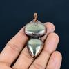 Golden Apache Pyrite Pendant, Copper Electroformed Jewelry, Gemstone Pendant, Gift For Her Handmade Dainty Jewelry