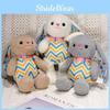 Striped Easter Rabbit Plush Toy Animal Stuffed Doll Decoration Kids Gift 30cm