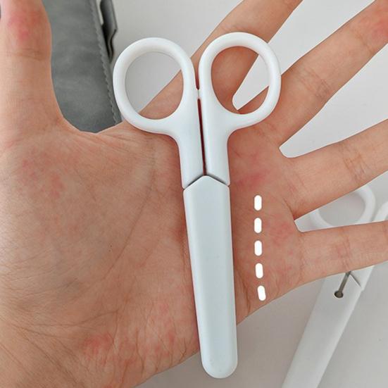 Kids Scissors with Cover, Safety Protection Design Sharp Scissors, Comfortable Grip Safety Scissors for School Office Home Craft Tools