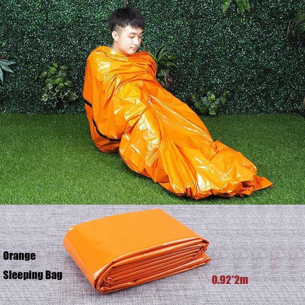Portable Survival Sleeping Bag Waterproof Camouflage Camping Hiking Blanket Outdoor Tool
