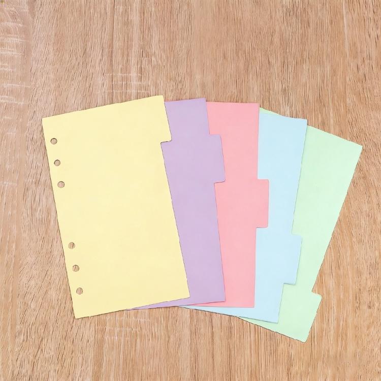 Rainbow Patterned Index Pages For Binders Easy To Rearrange Sections Ideal For Classifying Important Paper
