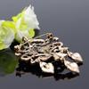 Byzantine Style Women's Resin Vintage Brooch Antique Gold Color Ethnic Wedding Jewelry