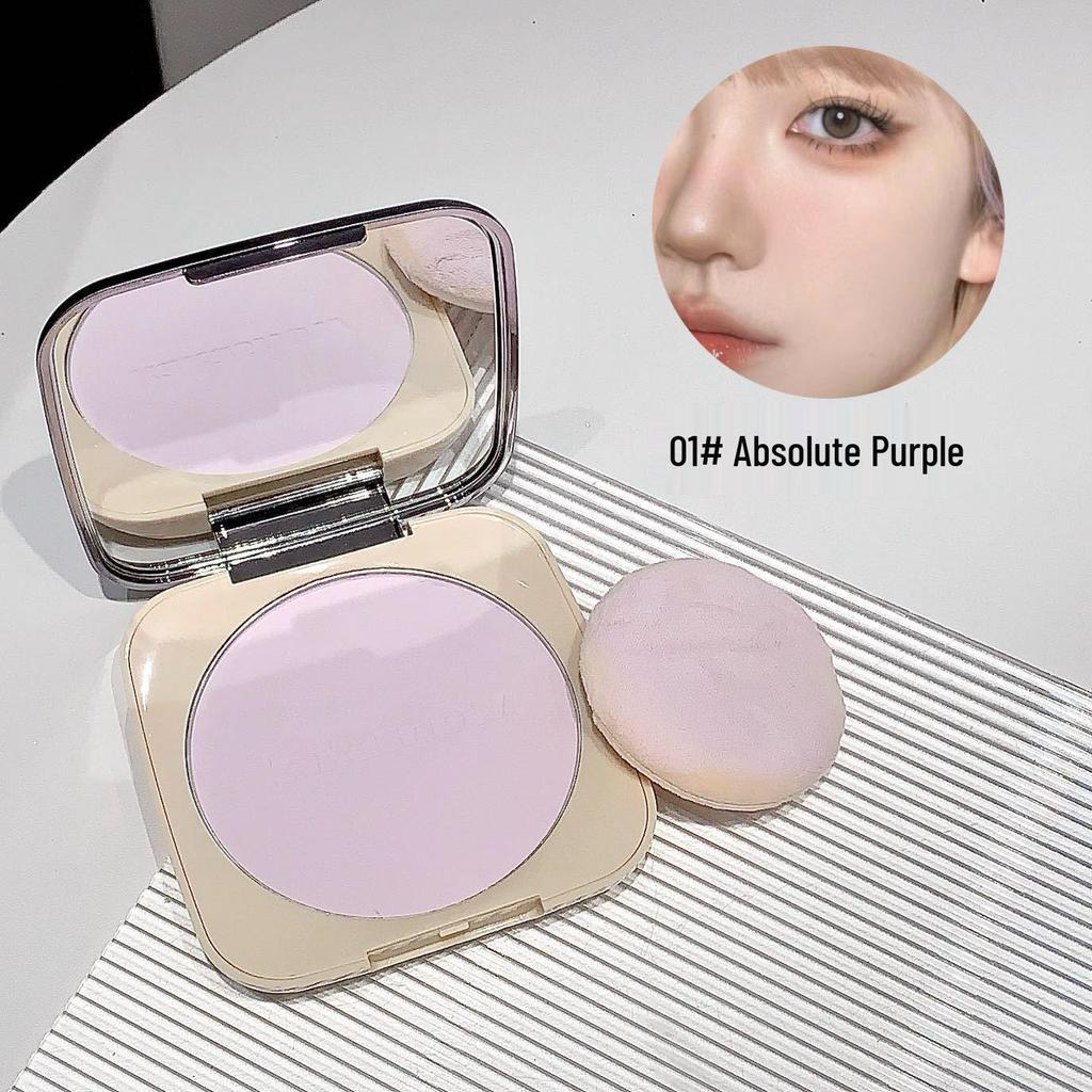 Kakashow Velvet Mist Setting Powder Compact: Pore Refining, Long-lasting, Waterproof, Sweatproof, Non-transferring, Non-cakey, Ideal for Touch-ups.