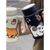 Japanese 1000ml Large-Capacity Thermos Cup 316 Stainless Steel Student Water Bottle High-Value Portable Cup with Handle