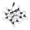 LED Ball String Lights 10LEDs G50 Copper Wire Bulb Colorful Die Casting Lamp  Waterproof Outdoor