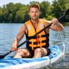 Adjustable Buckle Life Jacket with Reflective Strips for Paddleboarding Kayaking and Water Sports Safety Vest for Adults and Youth