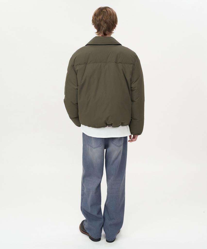 Insilence Collar Flight Down Puffer Khaki