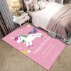 Pink Cartoon Unicorn Pattern Carpet Girl Bedroom Mat Home Decor Living Room Carpet Bathroom Kitchen Balcony Anti-slip Floor Mat