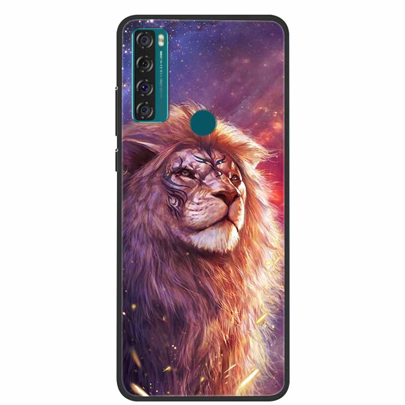 Para TCL 20 SE Funda 205 de silicona suave Funda de dibujos animados para TCL 20B 6159K Funda trasera para TCL 20 R 5G 20SE Fundas de moda TPU Funda