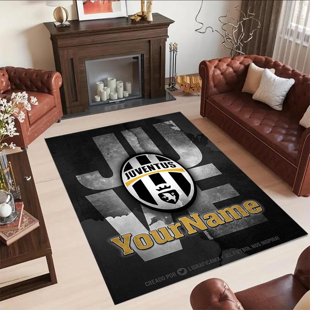 Juventus Customized Name Area Rug Suitable for Bedrooms Study room Dining Room Kitchen Antislip Carpet Anime Office Decor Spiritual Gift