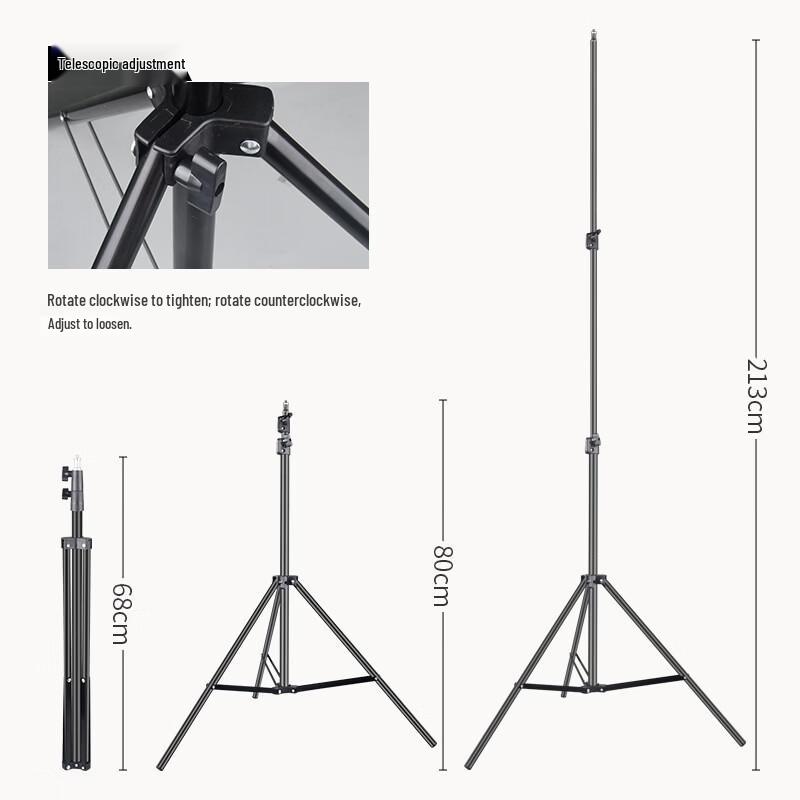 NuFeng Outdoor Camping Foldable Aluminum Light Stand with Tripod