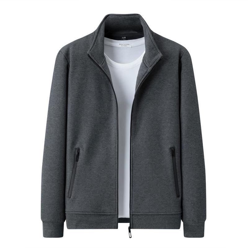 Men's Thickened Velvet Cotton Casual Suit: Middle-aged Father's Two-piece Sports Jacket and Pants Set