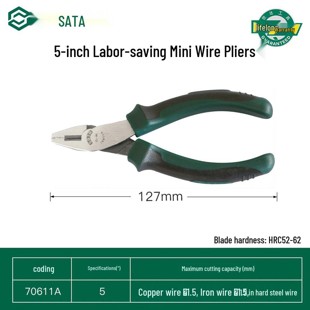 SATA Multi-Functional Electrician s Labor-Saving Locking Pliers: 6, 7, 8-inch Household Tool