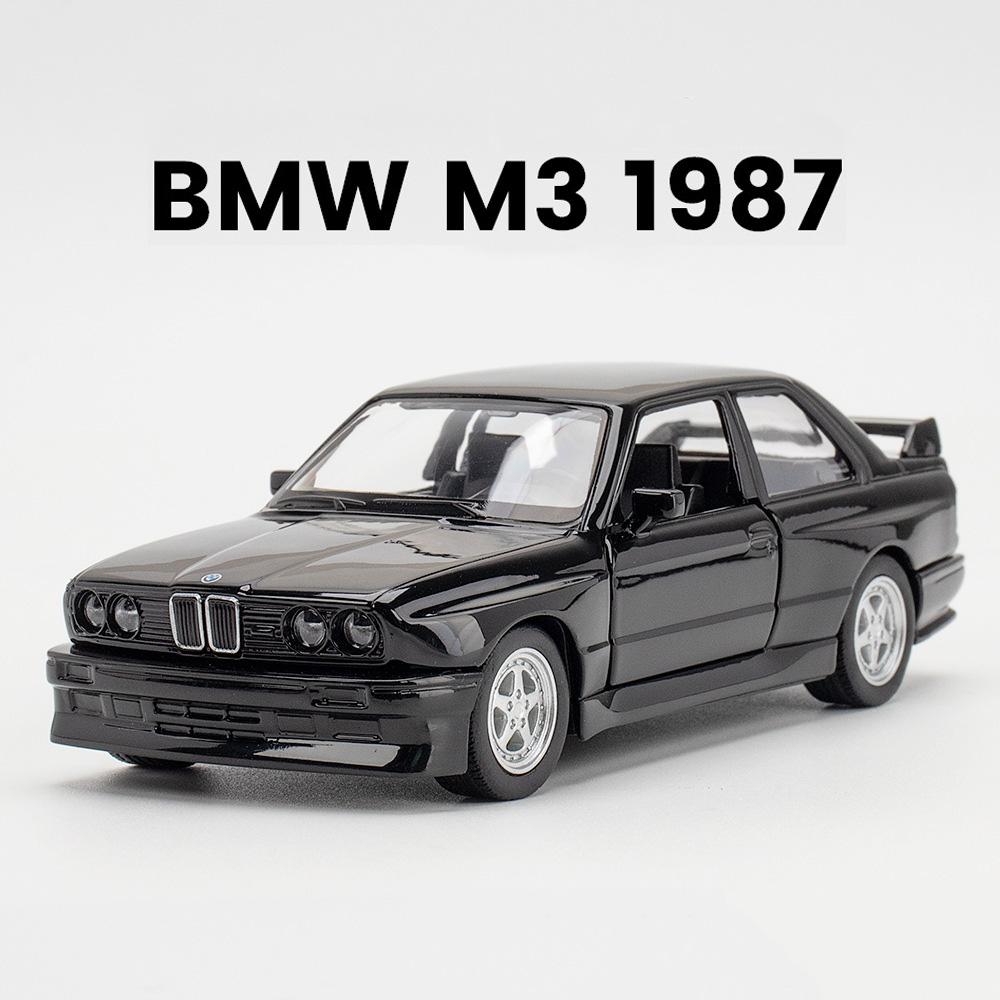 

1:36 BMW M3 1987 Car Models Alloy Die-Casting Toys With 2 Doors Opened Pull Back Function Vehicle Toy For Kids Children s Gifts