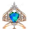Bright Pink Zircon Ladies Delicate Oil Drip Ring Mother'S Day Christmas Valentine'S Day Gift Ring Ring