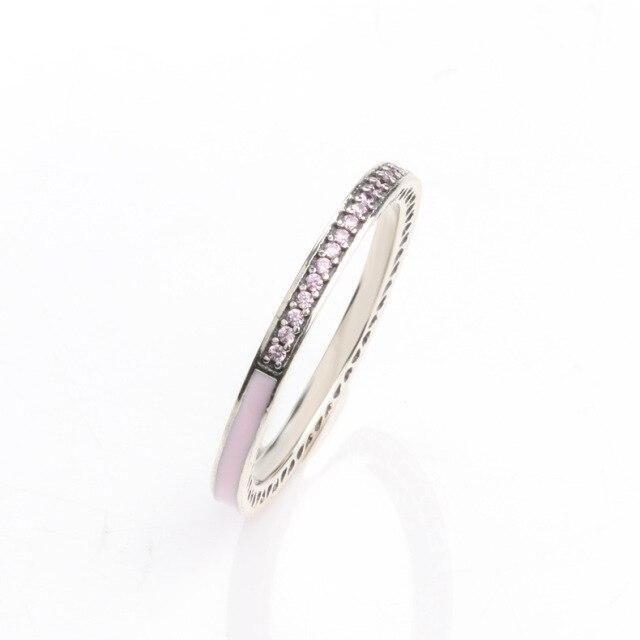 

Кольцо из стерлингового серебра 925 пробы, цветная эмаль, круглое кольцо для женщин, подарок на свадьбу, модные украшения 7