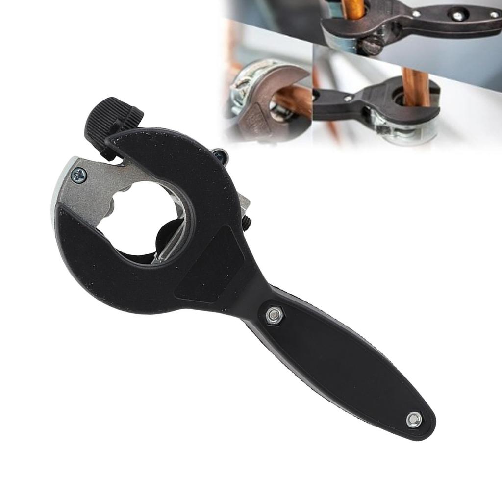 Ratcheting Tubing Cutter 2 in 1 Compact Pipe Cutters for Cutting PPR and Plastic Hoses 1Celsius4in To 7Celsius8in Copper PVC Metal Pipes