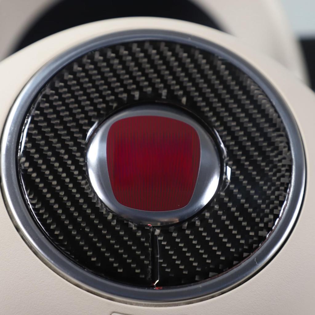 Sauicemy Kompatybilny z Fiat 500 2010-2022 Logo Panelu Kierownicy Lopanel