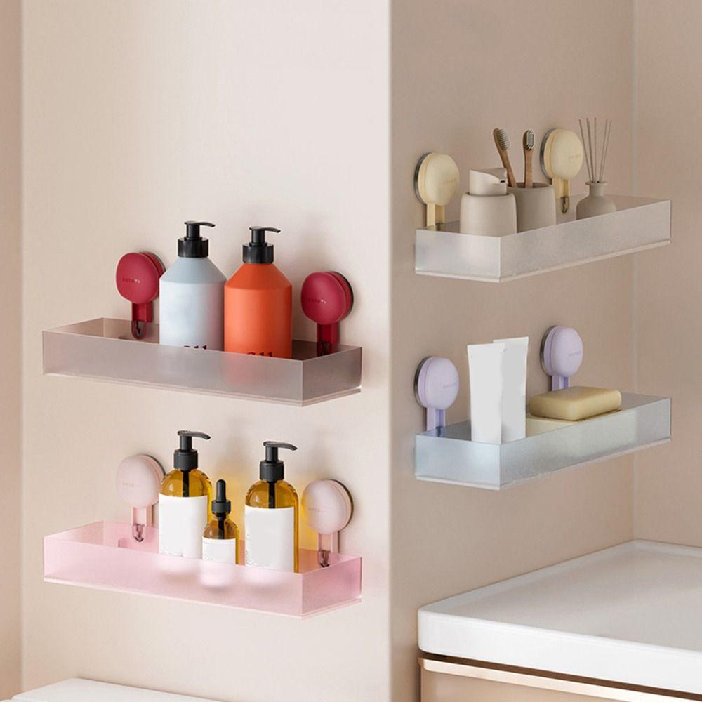 Wall Mounted Wall Hanging Storage Rack Frosted Cosmetics Storage Rack For Home