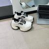 2025 Autumn Thick-soled Heightening Dad Shoes Women's Versatile Niche Casual Sports Shoes Ins Show Small Feet and Comfortable Polishing