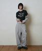 Lujeoseukeulleob Star Logo Applique Long Sleeve T-Shirt Black