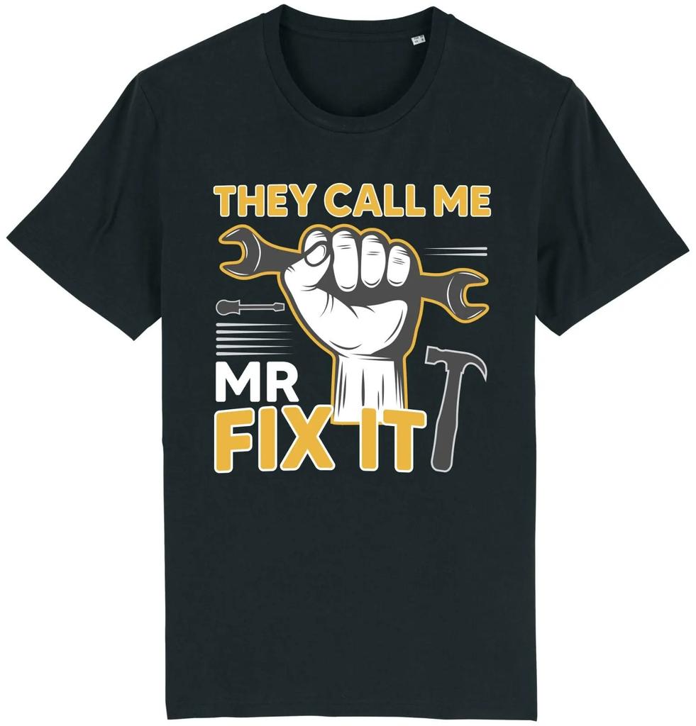 Unisexs Summer Fashion Casual Shortsleeved Shirt They Call Me Mr Fix It Tshirt Funny HandyUnisex Tools TradesUnisex Fathers Day Dad